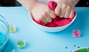 4. Make your own Colourful Playdough